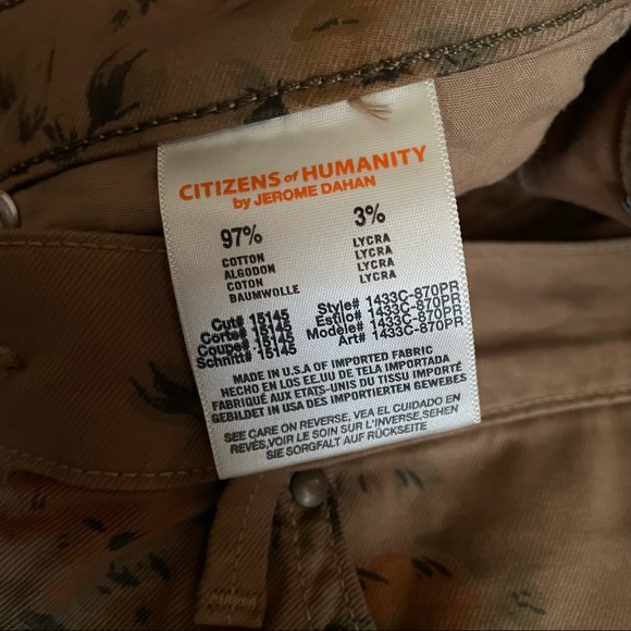 NWT Citizens of Humanity Mandy Jeans High Waist Retro Slim Roll Up Floral - Picture 4 of 12